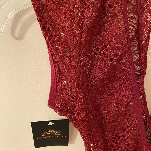 Lace Bodysuit Just Sexy Lingerie Roden Sz S NWT - Picture 3 of 9